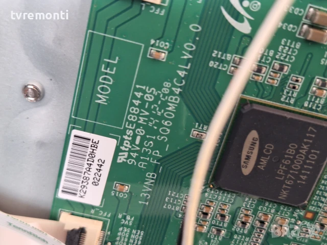 TCon BOARD ,13VNB_FP_SQ60MB4C4LV0.0 for 40inc DISPLAY LTR400HS03-B for Grundig 40VLE666BL, снимка 2 - Части и Платки - 50644407