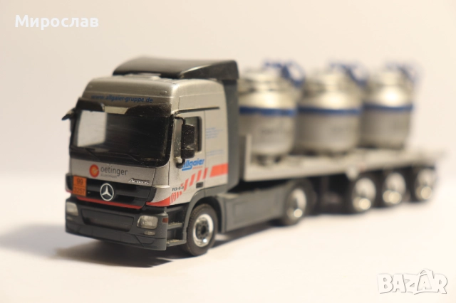 HERPA 1:87 H0 МERCEDES ACTROS КАМИОН МОДЕЛ, снимка 4 - Колекции - 52434621