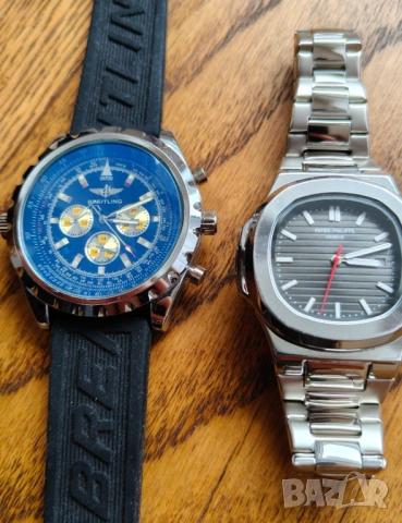 Patek Philippe Nautilus + Breitling подарък, снимка 2 - Мъжки - 53294518