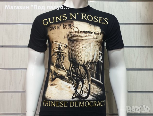 Нова мъжка тениска със ситопечат на музикалната група GUNS'N ROSES - Chinese Democracy, снимка 6 - Тениски - 28295701