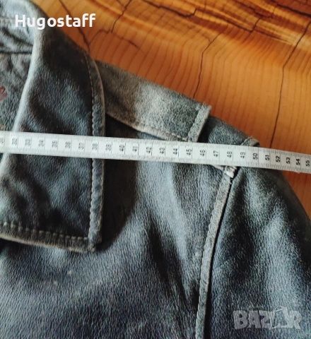 Винтидж Мъжко кожено яке Cafe Racer Rogue Leather  by  Reilly Olmes L/Xl, снимка 12 - Якета - 52686888