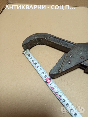 Соц Стар Голям Тръбен Ключ Тегло 2.200кг., снимка 10 - Антикварни и старинни предмети - 50659317