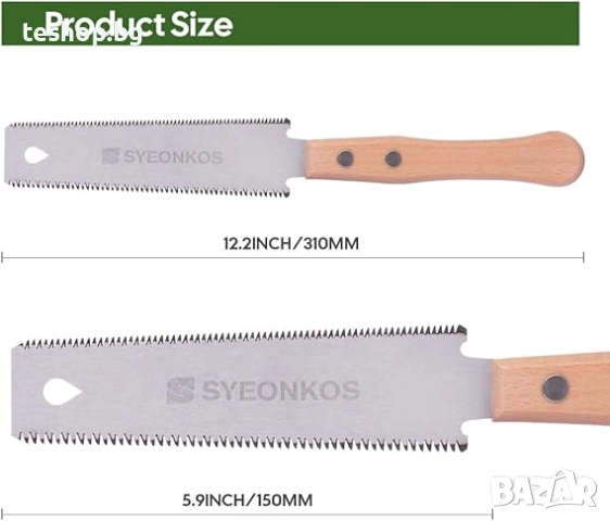 Ръчен трион за дърва правоъгълно острие 11 TPI 2 на цената на 1, снимка 3 - Градински инструменти - 52263853