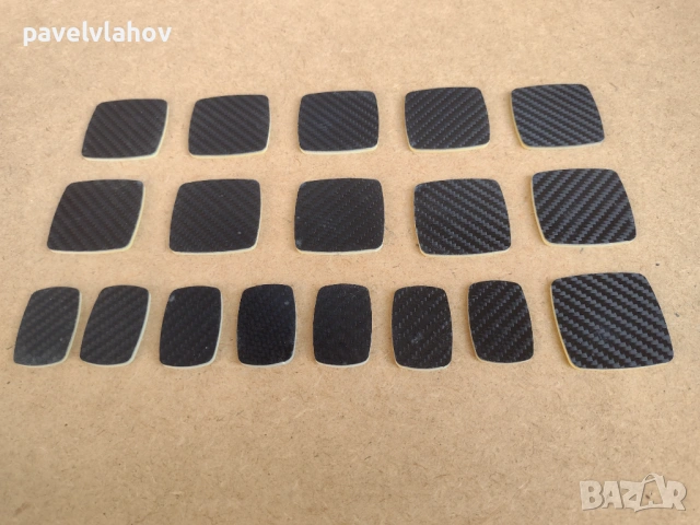 Пластмасови плочки с карбоново покритие - въглеродни влакна, 18 броя, снимка 9 - Други - 53983764