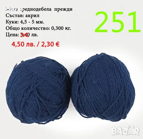 Евтини прежди в малки количества - нови и остатъци , снимка 11 - Други - 52042623