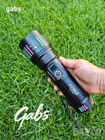 Мощен алуминиев  LED фенер COBA CB-W517 ,2000м, снимка 8 - Екипировка - 52952901
