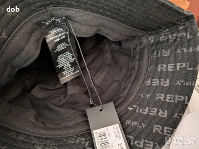 Нова шапка Replay bucket hat оригинал, снимка 8 - Шапки - 48999256