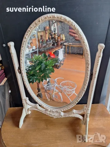 старо настолно огледало, снимка 2 - Огледала - 50410622