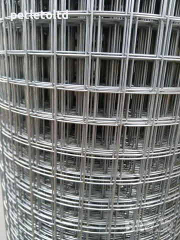 Мрежа поцинкнована електро-заварена за клетки с отвори 25 мм Х 25 мм / 100 см / 10 метра, снимка 2 - Железария - 36803020