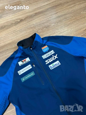 Висок клас мъжко яке Swix Gore Windstopper EVOLUTION team-issue cross-country functional Jacket , L , снимка 5 - Тениски - 54354336