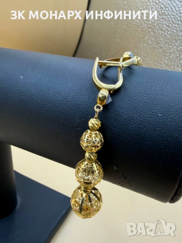 Златни обеци /585/, снимка 3 - Обеци - 53329178