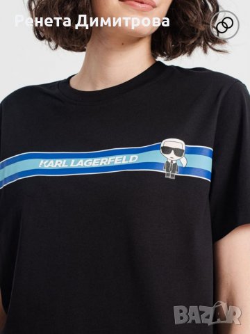 Дамска блуза Карл Лагерфелд оригинална нова XL, снимка 2 - Тениски - 37554684