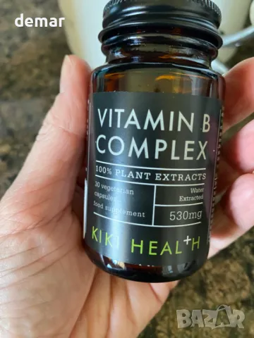 KIKI Health Растителен комплекс от витамини B за здраве и енергийна подкрепа, веган, 30 капсули, снимка 4 - Хранителни добавки - 47274498