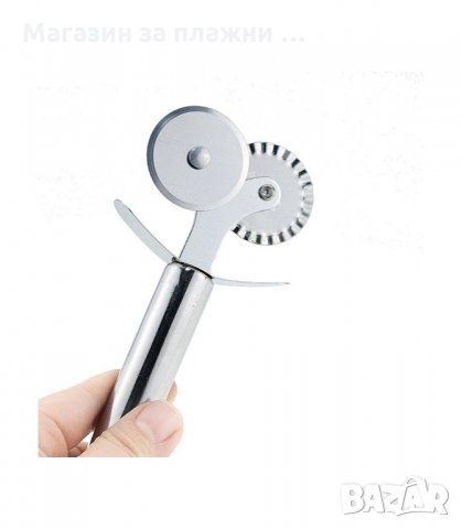 НОЖ ЗА ПИЦА С ДВЕ РОЛКИ, ПРОФЕСИОНАЛЕН - код  2997, снимка 10 - Прибори за хранене, готвене и сервиране - 34140440