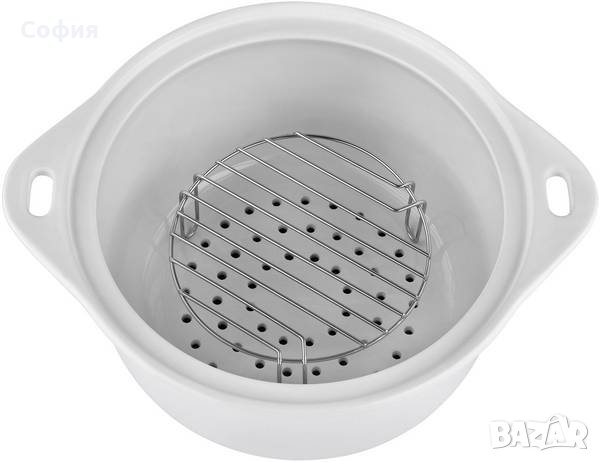  Парна керамична печка Kalorik TKG DG 1002, Таймер, Купа без BPA 4.5л, Бял, снимка 4 - Печки, фурни - 32014386