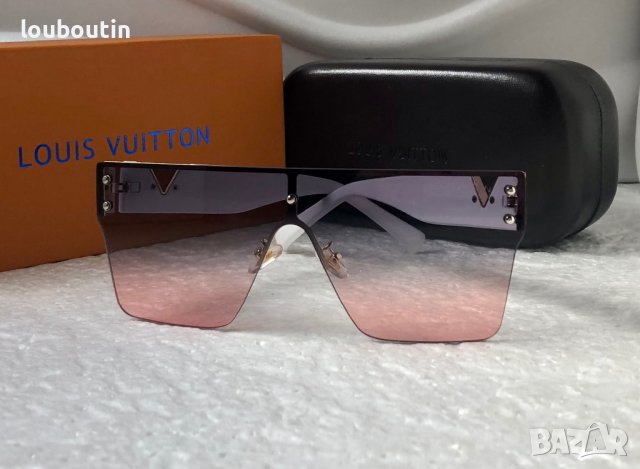 -25 % разпродажба Louis Vuitton 2023 висок клас мъжки слънчеви очила маска Дамски Унисek, снимка 6 - Слънчеви и диоптрични очила - 39122904