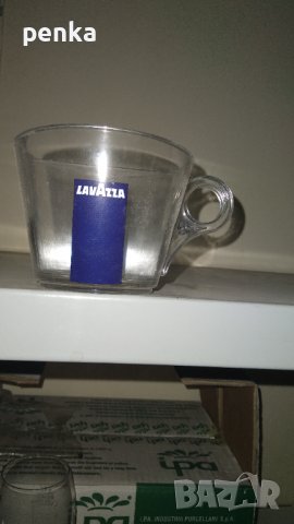 Стъклени чаши лаваца за кафе 150 мл, по дизайн са без дръжки, снимка3 в Чаши  в гр. Русе - ID38870728 — Bazar.bg