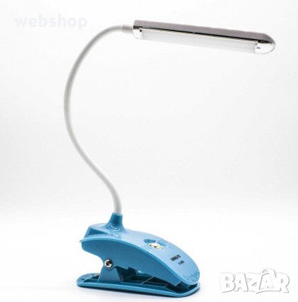 LED СГЪВАЕМА лампа, ГЪВКАВА настолна лампа / АКУМУЛАТОРНА ЛАМПА ЗА ЧЕТЕНЕ С КЛИПС, снимка 5 - Настолни лампи - 35530922