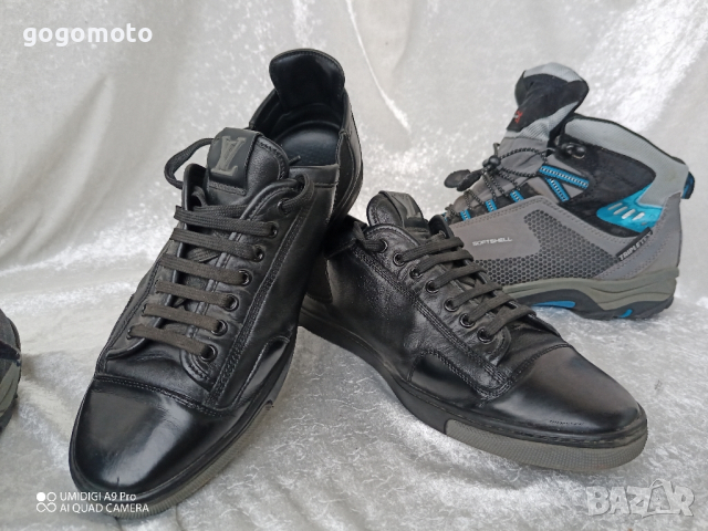 Limited Edition КАТО НОВИ LOUIS VUITTON® ORIGINAL LV TRAINER 100% BLACK LEATHER SNEAKER 39 - 40, снимка 4 - Ежедневни обувки - 44572285