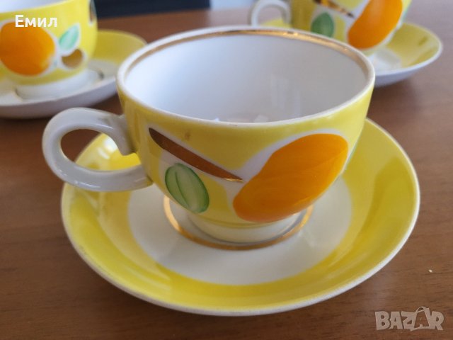 Чаен сервиз Дулево СССР , снимка 6 - Колекции - 42888203