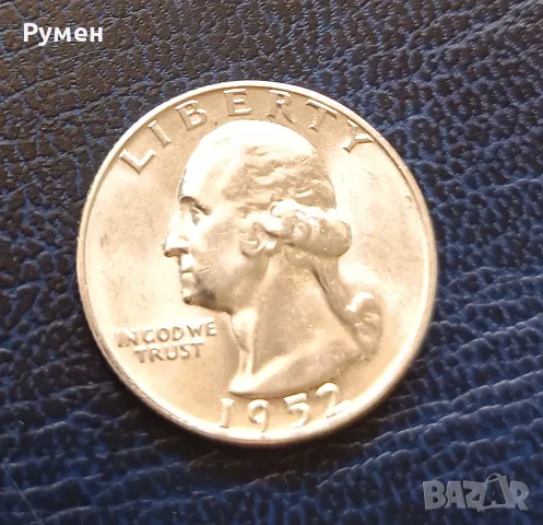 Quarter Dollar 1952-S-USA.Сребро!UNC!, снимка 3 - Нумизматика и бонистика - 42085583