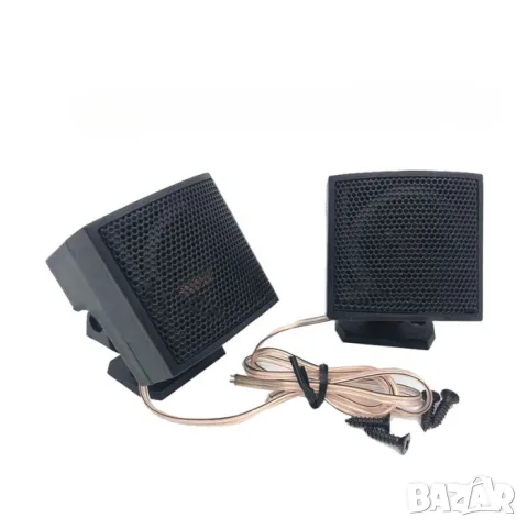 Комплект регулируеми мини туитъри 500W 105 dB 2 броя, снимка 2 - Аксесоари и консумативи - 55865493