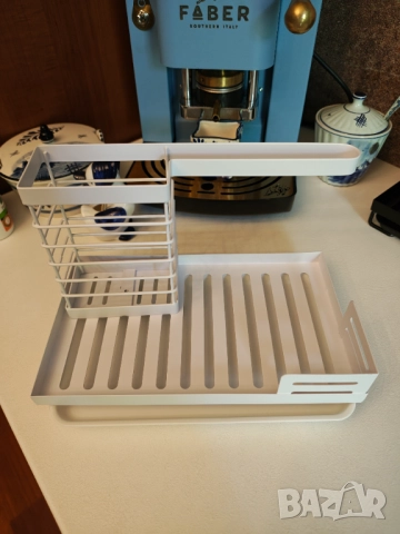 Метални органайзер за мивка и диспансер за течен сапун , снимка 4 - Сушилници - 51769192