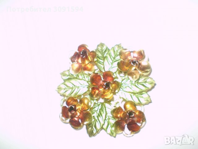 Дамска брошка есен, снимка 4 - Антикварни и старинни предмети - 35632922