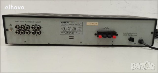 Стерео усилвател Sanyo JA 220, снимка 5 - Ресийвъри, усилватели, смесителни пултове - 30586250
