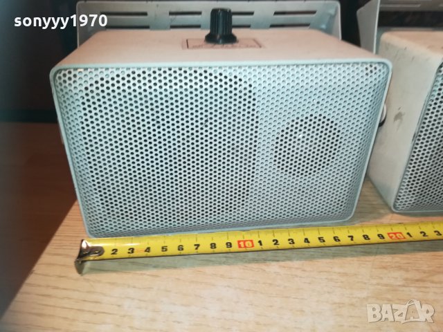 monacor eul-10/ws 2-way pa speakers-100v audio 2бр внос france, снимка 2 - Тонколони - 30315118