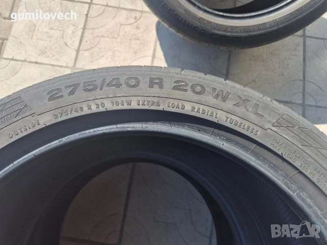 2бр.Летни гуми  20 цола 315/35/20 Continental, снимка 7 - Гуми и джанти - 51643318