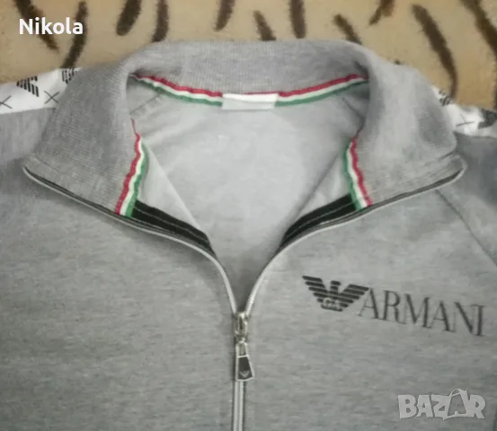 Оригинално Италианско Памучно Горнище/Суичер Giorgio Armani 