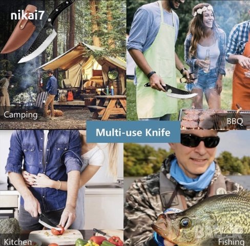 кухненски нож месарски месо риба сигурен захват неръждаема стомана, снимка 11 - Ножове - 42117955