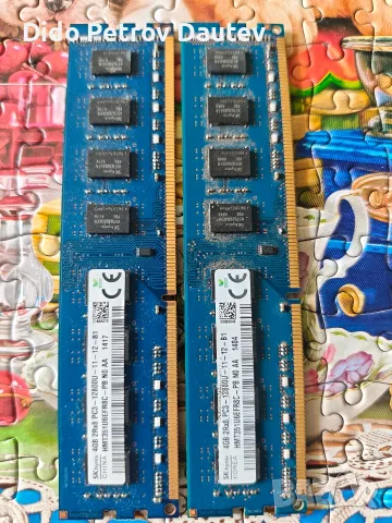 RAM памет за компютър SKhynix 8GB 1600MHz DDR3 2x4GB, снимка 2 - RAM памет - 55939596