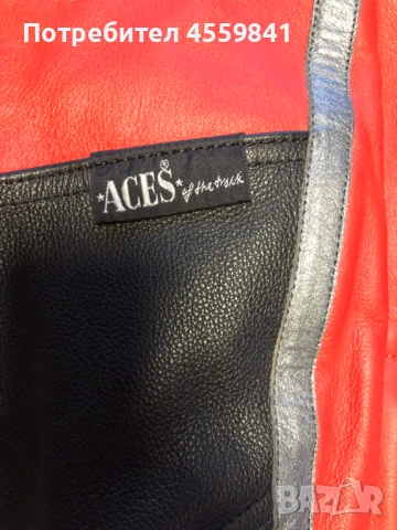 Чисто ново кожено мото яке MQP Aces Of The Tracks 44 с протектори, снимка 4 - Аксесоари и консумативи - 53066893