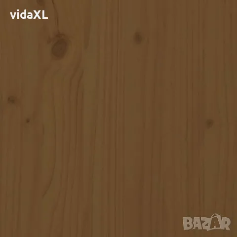 vidaXL Сайдборд, меденокафяв, 100x40x75 см, бор масив, снимка 9 - Бюфети - 56147928