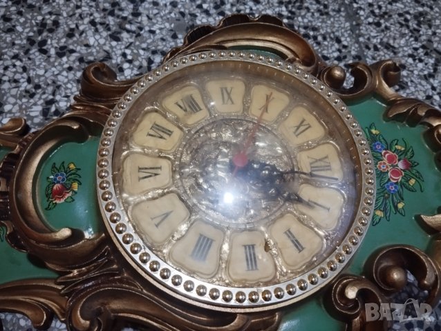 Стенен часовник в бароков стил, снимка 5 - Стенни часовници - 44355701