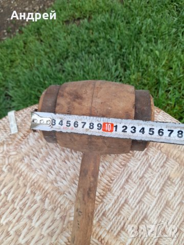 Старинен Дървен чук #3, снимка 3 - Антикварни и старинни предмети - 40801275