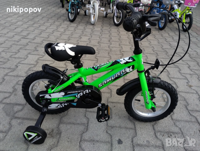 BG Детски велосипед 12" SAMURAJ зелен, снимка 2 - Велосипеди - 54334116