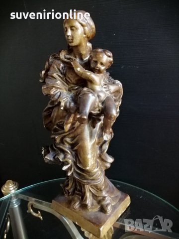 Статуетка Дева Мария и младенеца, снимка 2 - Статуетки - 39941257