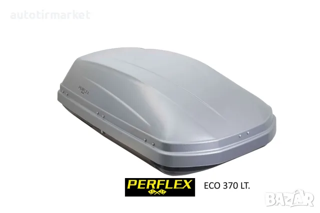 Автобокс Perflex Journey 370л с ключалка – сив – AK370