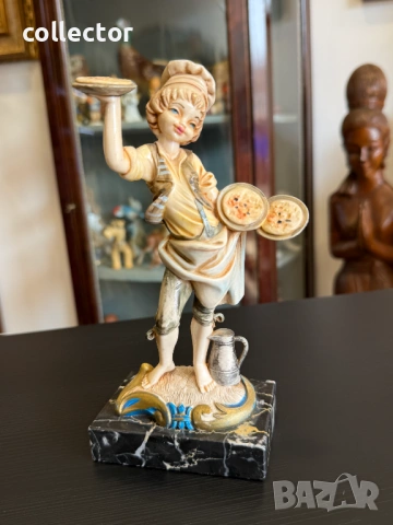 Тематична италианска фигура на пицар - Amilcare Simonetti. №7973, снимка 2 - Колекции - 53899354