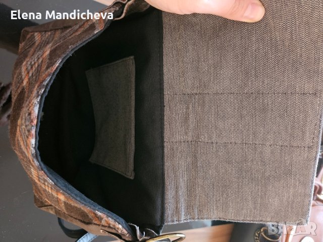 Артистична Чанта от Happy Owls Antoinette Deli Atelier, естествена кожа и естествен велур, снимка 6 - Чанти - 44156700