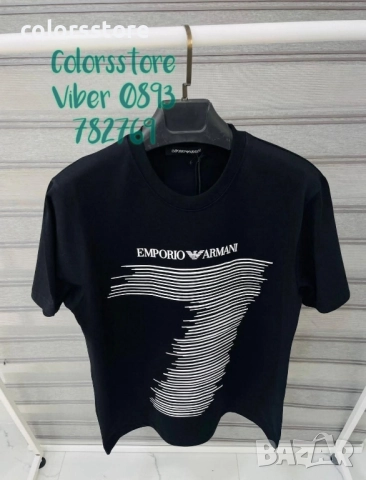 Мъжка Черна тениска Emporio Armani/IM15