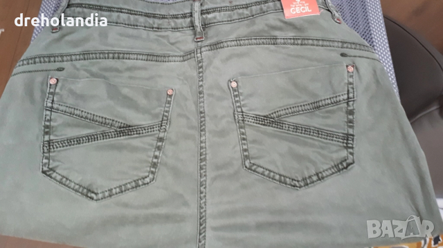Зелени дънки / панталон -  CECIL – 29/34, снимка 5 - Панталони - 51725356
