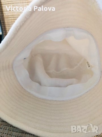 Модерна шапка-панама млечен цвят, снимка 4 - Шапки - 31715639