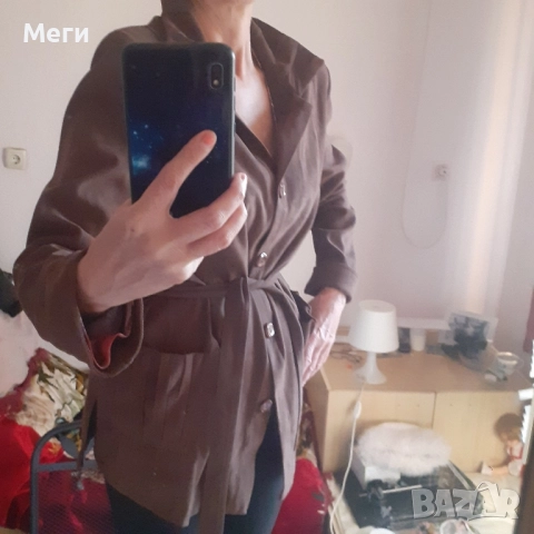 дамско яке от много приятна материа.Подходящо за есен, зима, пролет, снимка 2 - Якета - 52806081