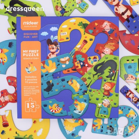 3595 Пъзел-приказка в числа, снимка 11 - Игри и пъзели - 37741875