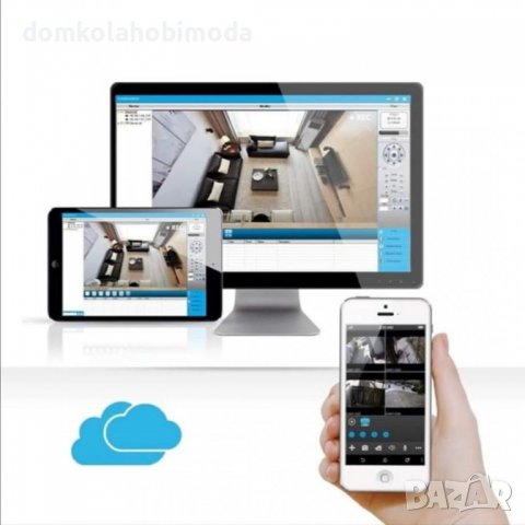 Пълен Комплект 4 камери + DVR 4-канален, CCTV, стойки кабели, адаптер,, снимка 4 - Комплекти за видеонаблюдение - 39155552