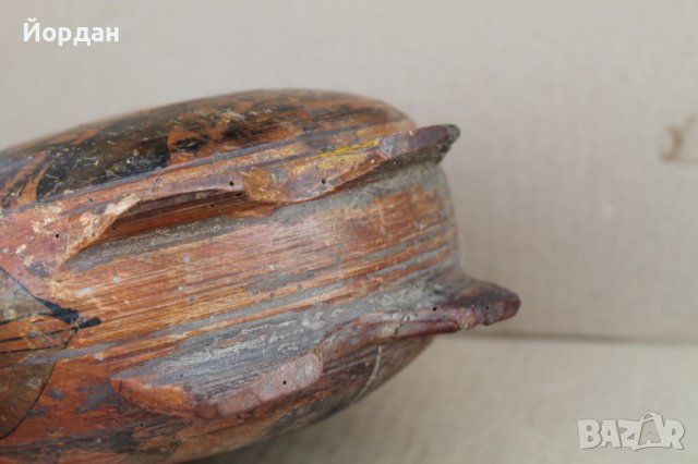 Дървена бъклица Ст. Караджа , снимка 8 - Антикварни и старинни предмети - 37856076